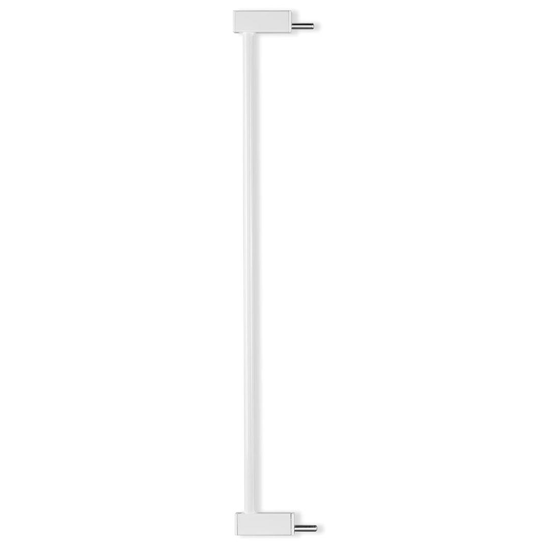 BABELIO Metal Baby/Dog Gate Extender, 2.75inch (7cm) White Pet Gate Extension, Extra Wide Pet Gate Accessories for Stairs & Doorways, NO Need Tools NO Drilling,30" Tall