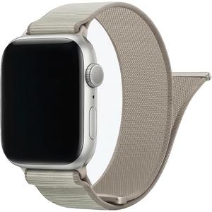 Magnetic Nylon Band Compatible with Apple Watch Band 38mm 40mm 41mm 42mm 44mm 45mm 46mm 49mm Women Men, Sport Strap for iWatch Series 11 10 9 8 7 6 5 4 3 2 1 SE Ultra (Beige, 44mm/45mm/46mm/49mm/42mm(Series 3 2 1))