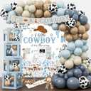 Cowboy Baby Shower Decorations Party Supplies for Boy, A Little Cowboy is on the Way Decorations, Western Baby Shower Decor, Cowboy Rodeo Baby Shower
