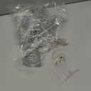 Joiedomi 8 inch Christmas Glitter Star Tree Toppers, Battery Powered Metal Silver Star Lighted with LED Warm White Lights for Xmas Decorations, Holiday Party Indoor Decor