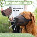 Mayerzon Dog Muzzle, Soft Mesh Muzzle for Small Medium Large Dogs Anti Bite Scavenging, Breathable Adjustable Mouth Guard for German Shepherd Labrador Golden Retriever in Grooming Walking Vet Visits, XL