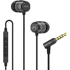 Sound MAGIC E11 Wired Earbuds No Microphone HiFi Stereo Earphones Noise Isolating in Ear Headphones Powerful Bass Tangle Free Cord Black