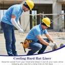 3Pcs Cooling Hard Hat Liner Skull Caps Breathable Mesh Helmet Liner Lightweight Sweat Wicking Cycling Running Hat for Men Women (Black)