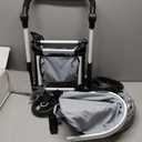 Bayer Design Dolls: Pram Xeo - Grey, Pink, Stars - Includes Shoulder Bag, Fits Dolls Up to 18', Convertible to A Pushchair, Adjustable Handle & Swivel Front Wheels, Accessory for -Plush Toys, Ages 3+