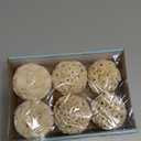 andwe Bird Toy Sola Balls - Natural Soft Chew Shredding & Foraging Toy for Cockatiel Conure Quaker Parrot Budgie Parakeet Rabbit Bunny Guinea Pig Chinchilla (Style 2 (Pack of 6))