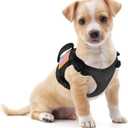 Tactical Dog Working Vest Training Harness No-Pull Adjustable Outdoor Military Vest with Rubble Handle Molle Loop Panels Black (XS(13"-19" Girth))