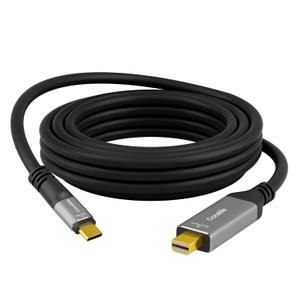 Conable Unidirectional USB C to Mini DisplayPort Cable 6FT, 4K@60Hz, for USB C & Thunderbolt 4/3, Not Supports Thunderbolt/Thunderbolt 2, Only Video Not Data