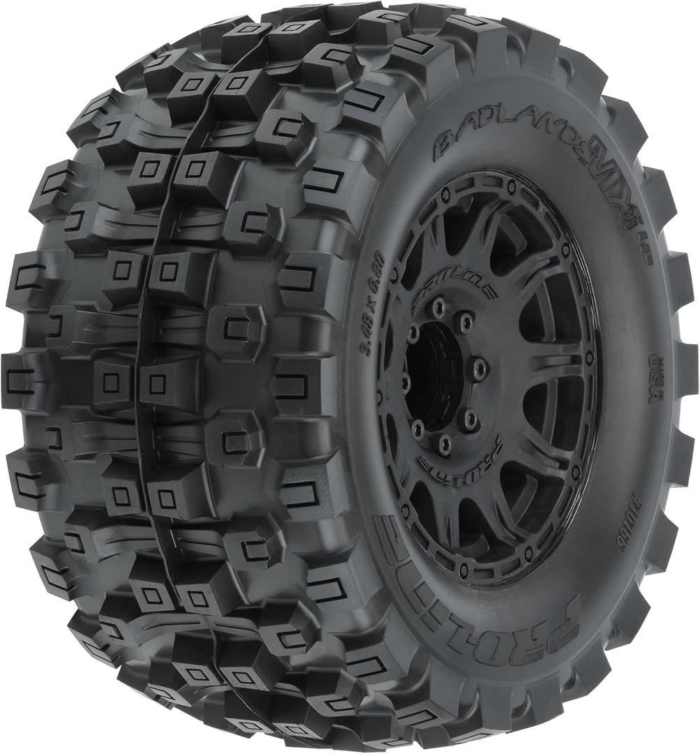 Pro-Line Racing Badlands MX38 HP 3.8 BELTD MTD Raid 8x32 17mm F/R PRO1016610 RC Tire