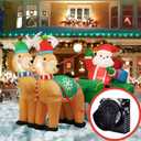 Inflatable Fan Blower Replacement, 12V 1.2A Waterproof Air Blower with 3 LED Light String for Halloween, Christmas, EasterThanksgiving Day Inflatables Fan Blower, Inflatables Indoor Outdoor