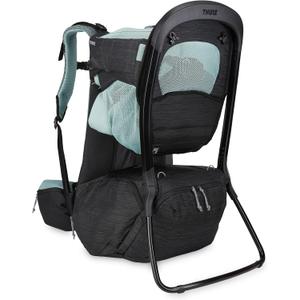 Thule Sapling Child Carrier Backpack - Machine Washable Seat - Self-Standing Frame - Adjustable padded straps for parents - Ergonomic seat with under-leg support for child - UPF 50 Sunshade
