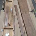 Plank+Beam 60 Inch Farmhouse Dining Bench, Solid Wood Entryway Bench, Wooden Outdoor Bench, Kitchen Dining Seat, Dining Room, Home Office, Living Room Furniture, Easy Assembly, Pecan Wirebrush (Bench for 72 Inch Table)