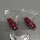 GASHER 2PCS 10AN Male Flare to 3/8" Fuel Hardline Tube Fitting Straight Adapter Aluminum Alloy Red Anodized