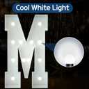 Marquee Letters 4 Feet Tall Large Light Up Letters Baby Shower Decorations Wedding Engagement Proposal White Party Decorations Marry Me Mr and Mrs Sign Big Cardboard Backdrop M