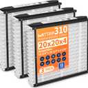 3-Pack 310 Replacement Filter, Compatible with AprilAire Air Purifiers 1310 2310 3310 4300, 20x20x4 MERV 11 Pleated Whole House Furnace HVAC Air Filter