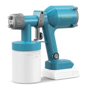Tilswall Ultra-Light Cordless Paint Sprayer Compatible with Dewalt 20V Battery (Battery Not Included), Portable Spray Paint Gun with 20 oz Container, 3 Spray Modes for House Painting Fence Wall Wood