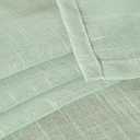 YoungsTex Sage Green Linen Semi Sheer Curtains 63 Inch Length for Living Room, Rustic Light Filtering Window Drapes Boho Textured with Rod Pocket Back Tab for Bedroom, 2 Panels, 52 X 63 Inch