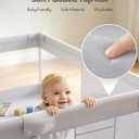 Fodoss Baby Playpen, 47×47in Playpen for Babies and Toddlers with Door
