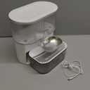 Wireless Cat Water Fountain No Filters, Wastewater Separation, FEELNEEDY Stainless Steel Bowl, 3.5L Pet Water Fountain for Cats & Dogs Dispenser, White