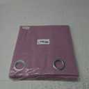 Purple Thermal Insulated Blackout Room Darkening Kitchen Curtains for Bedroom Living Room Grommet Curtains 42x54 Inch Length 2 Panel Set Curtain