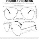 3 Pack Bifocal Reading Glasses for Women Men, Aviator Bi-focal Readers Glasses Dual Focal Eyewear +2.0