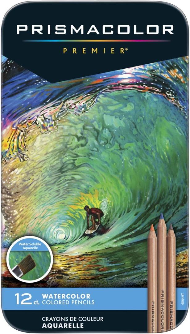 Prismacolor Premier Watercolor Pencils, 12 Count