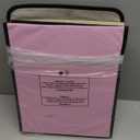 Huolewa Collapsible File Storage Organizer Boxes with Lids, Portable Large Linen Hanging Filing Storage Boxes, Decorative Home/Office Filling System for File and Folder Storage (Pink)-2 Pack