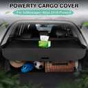 Powerty Retractable Cargo Cover for 2018-2024 VW Atlas(NOT for Cross Sport), Canvas Texture Trunk Cover Privacy Screen Rear Security Shade for Volkswagen Atlas Accessories(with Extented Cover)