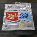 Insulated Thermal Cooler, Grocery Size, Red/Blue