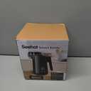 Seehot 850ml Small Electric Kettle Temperature Control,800W Double Wall Electric Tea Kettle of 304 Stainless Steel,5 Temp Presets,Hot Water Kettle Electric,Auto Shut Off for Tea and Coffee-Black