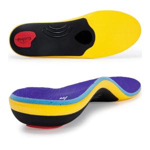 VALSOLE Heavy Duty Support Pain Relief Orthotics - 220+ lbs Plantar Fasciitis High Arch Support Insoles for Men Women, Flat Feet Orthotic Insert, Work Boot Shoe Insole, Absorb Shock with Every Step