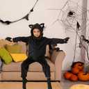 Cat Costume For Girls,Black Cat Noir Costume For Kids Dress Up,Prefect for Halloween,Animal Dress Up Party (Black)