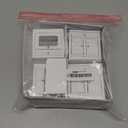 Dollhouse Decoration Accessories,1:12 Dollhouse Miniature Furniture Wooden Kitchen Cabinet Set Freely Combined (White)