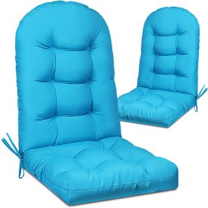 2 Pack Adirondack Chair Cushion, Waterproof Rocking Chair Cushion - Fade Resistant Patio Furniture Cushions, Thickened Patio Chair Pad for Outdoor and Indoor, 49x20x5 Inch