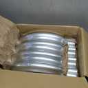 KFN 2PCS 8x1.8x1FT Galvanized Raised Garden Bed,Raised Garden Bed Kit-Oval Metal Vegetable Box,Large Planter Flower Boxes Outdoor,Planting for Vegetables,Flower,Herb,Sliver,0.7mm