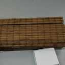 LazBlinds Cordless Bamboo Roman Shades, Privacy Blinds for Interior Windows, Room Darkening Roll Up Bamboo Blinds for Home & Patio, 39" W x 64" H, Highfield Teak