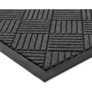 100pointONE Front Door Mat, Heavy Duty Indoor Outdoor Doormat, 72" x 36" Low Profile Outdoor Mats for Home Entrance, Stain and Fade Resistant Welcome Mat Ideal for High Traffic Area, Diamond Grey