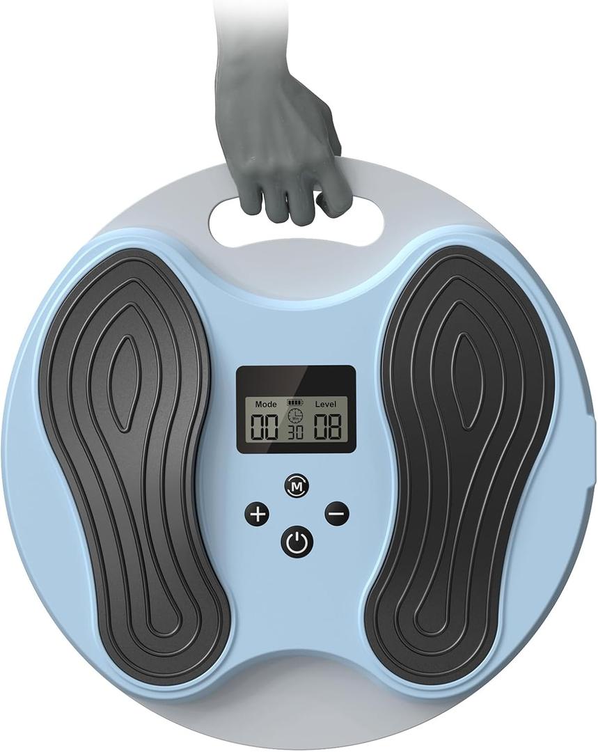 Portable Foot Massager for Neuropathy,TENS & EMS Foot Nerve Muscle Stimulator for Pain Relief and Plantar Fasciitis Cramps, Swelling & Spasms,Circulation Stimulator with 4 Gel Pads,FSA or HSA Eligible