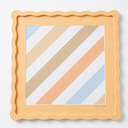 Wavy Yellow Frame. 13*13 Size