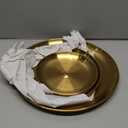 QTLCOHD 2Pcs 3 Tier Stainless Steel Cupcake Stand - Gold Tiered Dessert Stand for Wedding & Birthday Party