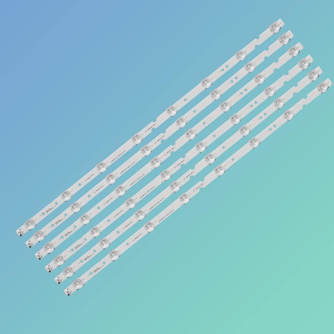 6 pcs LED Backlight Strips Replacement Set for TCL 65" TV JL.D65081330-365AS-M_V03 65HR330M08A1 65S4 65S421 65S423 65S425 65S421LCAA 65S425TACA 65S4LEAA 4C-LB6508-PF01J 65S4LDAA 65S425LACA 65S423TFAA