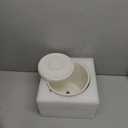 Ekirlin 7 inch Plant Pots, Ceramic Flower Planters Indoor, Modern Succulents Containers with Drain Hole Saucer, Decorate Home, Office & Outdoor (White)