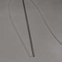 MECCANIXITY Silicone Tubing Hose, Water Pump Silicone Tubing Clear Inner Dia 6mm L1.4m for Water Dispenser with Stainless Extended Filter Inlet Pipe