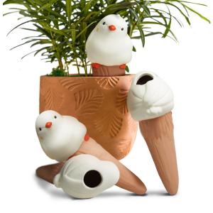 Bird Shaped Plant Watering Globes(4ps) Plants Suitable for Indoor and Outdoor Use Should be Kept Constantly Moist. The Interesting Shape Makes The Garden More Interesting and Beautiful. (white) Bird Shaped Plant Watering Globes(4ps) Plants Suitable for Indoor and Outdoor Use Should be Kept Constantly Moist. The Interesting Shape Makes The Garden More Interesting and Beautiful. (white)