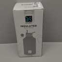 DYSANKY Insulated Water Bottle | Thickened Stainless Steel Vacuum Metal | Portable Sports Half Gallon Large Water Jug for Gym and Hiking with Straw, Carrier Bag, Handle Strap | BPA-Free 64 oz (Indigo)