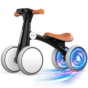PTINTYE Baby Balance Bike for 1-3 Years (10-36 Months) with Colorful Lighting Wheels & Music, Soft Seat, 4 Silent No-Pedal Wheels – Ideal Toddler Gift for Birthday/First Bike PTINTYE Baby Balance Bike for 1-3 Years (10-36 Months) with Colorful Lighting Wheels & Music, Soft Seat, 4 Silent No-Pedal Wheels – Ideal Toddler Gift for Birthday/First Bike