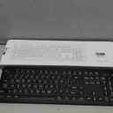 Large Print Backlit Wireless Keyboard, 2.4G Silent Wireless Light Up Keyboard, Full Size Computer Keyboards with 7 Colored Backlits, Rechargeable Keyboards for Windows, PC, Laptop