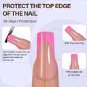 Misssix XBASICTIPS French Tip Press On Nails, 150Pcs French Gel Nail Tips Short Square, Soft Gel Pre-shaped No Need to File 3 in 1 Tips, Fake Nails for Nail Art DIY Extension Designs 15 Sizes