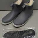 Piscifun Men s Deck Boots, Waterproof Fishing Rain Boots, Anti-Slip Rubber Boots with Breathable Neoprene Lining (10, Grey)