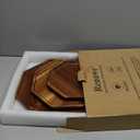 Set of 3 Acacia Wood Serving Trays Cheese Platters Party Hosting Essentials Gifts Charcuterie Board for Vegetable Fruit Food Round Tray Wooden Appetizer Platter Christmas Plates Dish Serving Boards