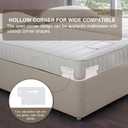 Lock Bed Sheet Straps Holder with Adjustable Height Position, Upgraded Open Corner Holders Keep Sheets Firm & Tight, No More Loose Sheets, Easy Installation (White)